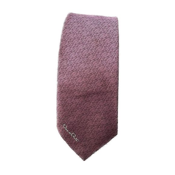 Oscar De La Renta Printed Designer Mens luxury Neck Tie - Picture 1 of 4